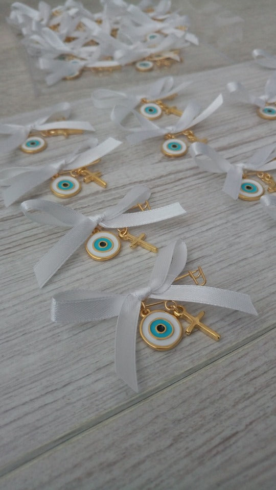 5x Witness Pins , Orthodox Baptism, Greek Christening, Martirika, Martyrika, Pin Mati,Witness Bracelet , Evil Eye, Greek Martyrika, greek martyrika,orthodox pins, witness pins, good luck favors, bridal shower favors, cross keychain, greek evil eye, orthodox wedding, baby pin, evil eye favors, favors for girls, keychain favors, wedding favors, orthodox cross favor, mati keychains, martyrika favors,
evil eye, baptismal, evil eye favors,