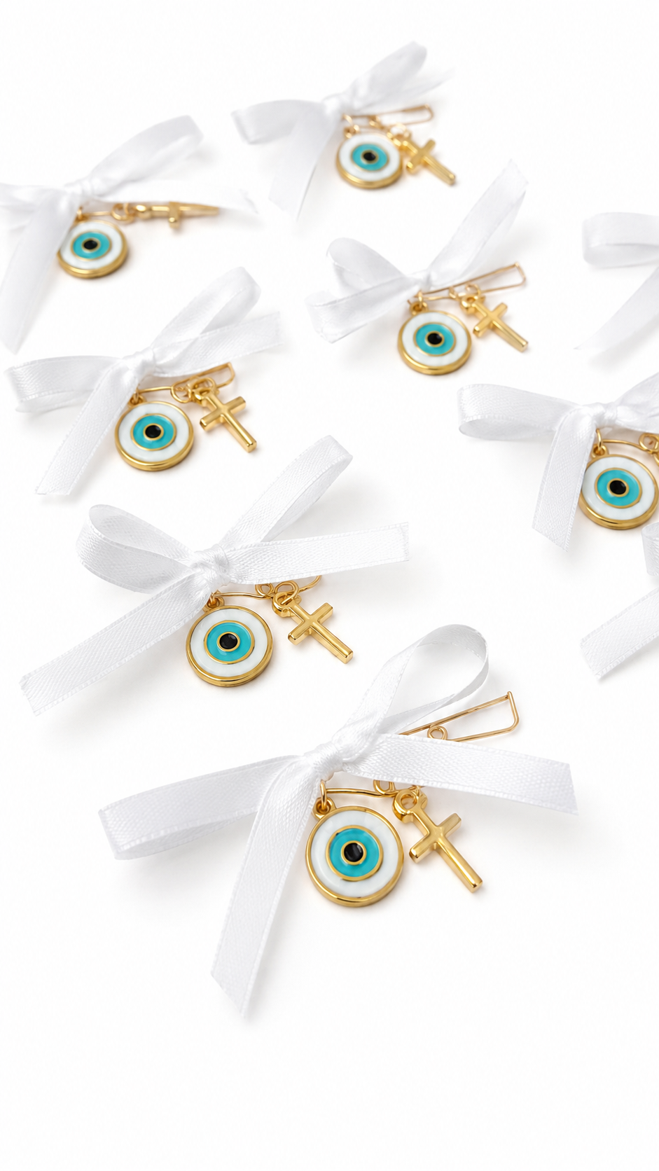 5x Witness Pins , Orthodox Baptism, Greek Christening, Martirika, Martyrika, Pin Mati,Witness Bracelet , Evil Eye, Greek Martyrika