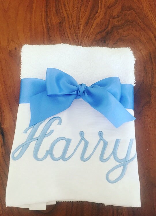 2x Piece Personalised Bath Towel & Hand Towel Orthodox Baptism Set , Personalised Towels , Greek Christening ,Christening Towels, Ladoset,