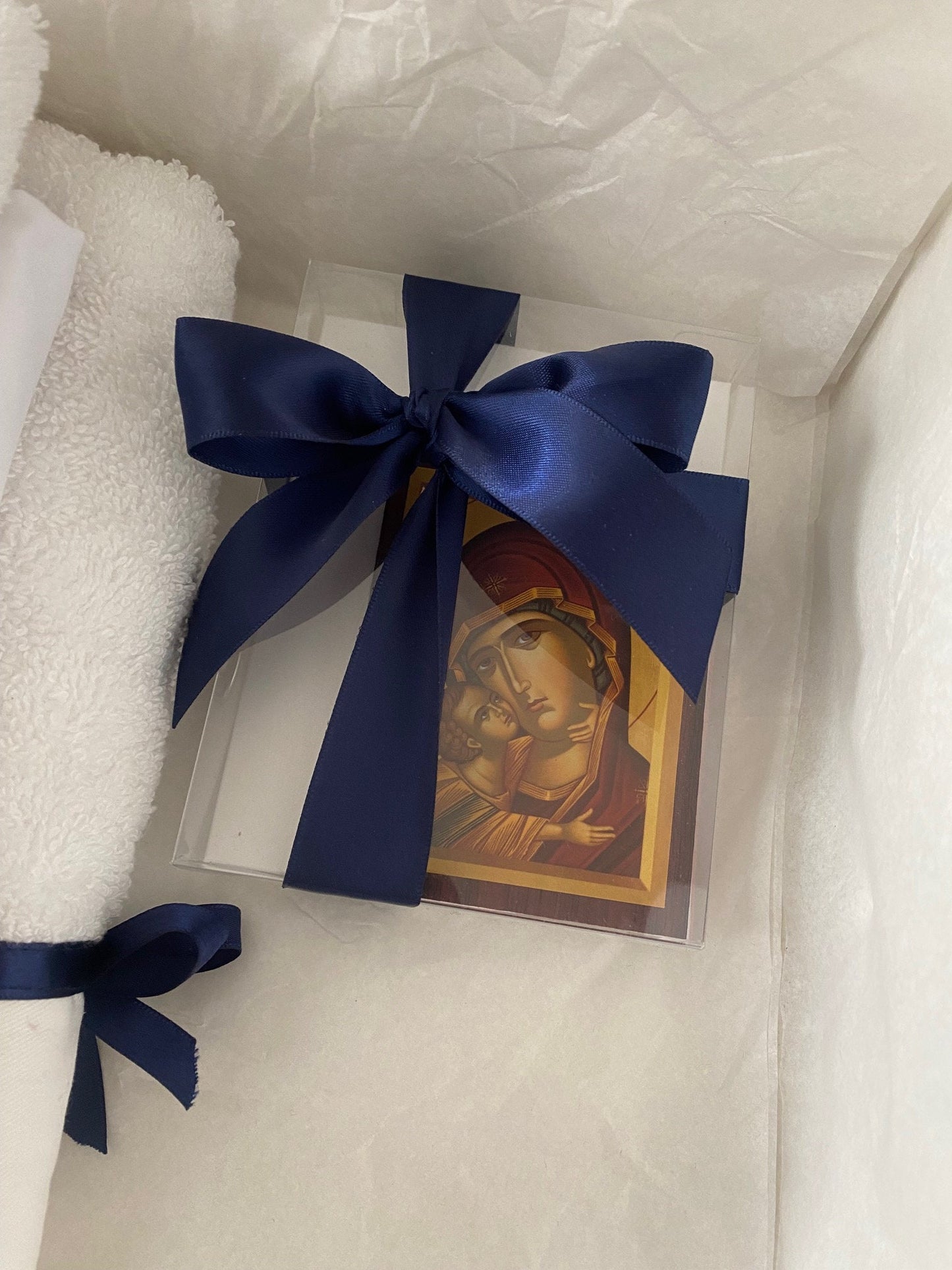 Orthodox Baptism Box ,Greek Baptism, Baptism Box,Blue Baptism ,Greek Christening ,Keepsake , Christening Box,Boy Christening,