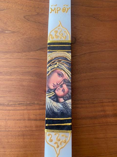 Orthodox Easter Candle, Easter Lambatha, Lambada, Palm Sunday Candle,Palm Sunday , Easter Lambada,Greek Easter, Greek Easter Candle,Πάσχα