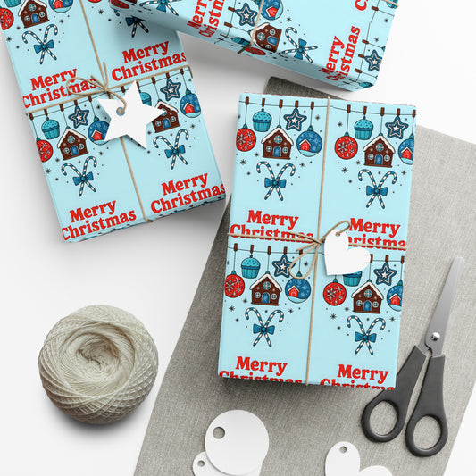 Christmas Gift Wrap Papers ,Festive Wrapping Paper for Holidays, Gift Wrap,  Merry Christmas Wrapping, Boys Wrapping Paper, Wrapping Paper, Christmas Wrapping Paper