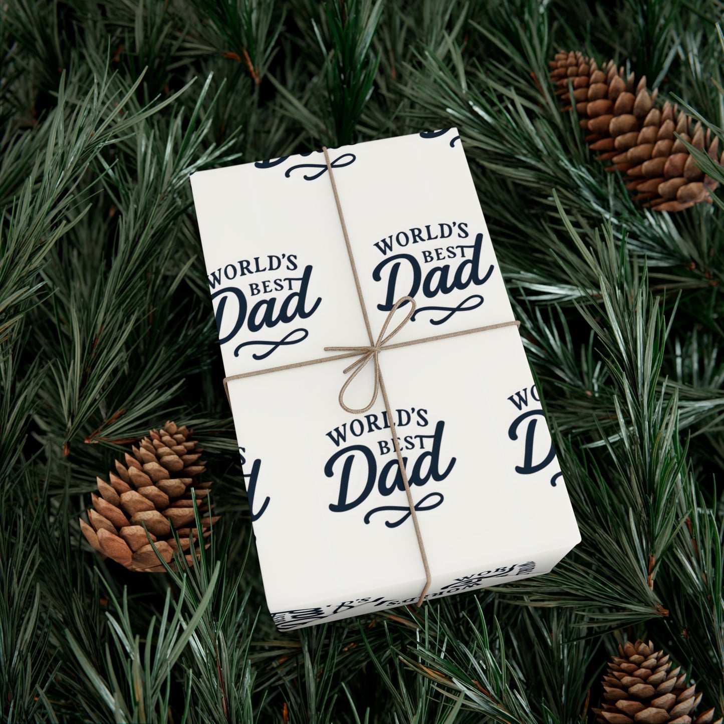 World's Best Dad Gift Wrap Papers, Father's Day Wrap, Celebratory Gift Packaging, Father's Day Wrapping Paper, Father's Day Gift Wrapping