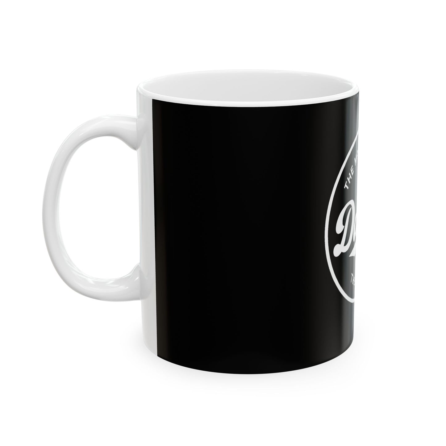 Daddy Mug - The Man The Myth The Legend, Gift for Dad, Funny Coffee Mug, Father's Day, Black Ceramic Cup
