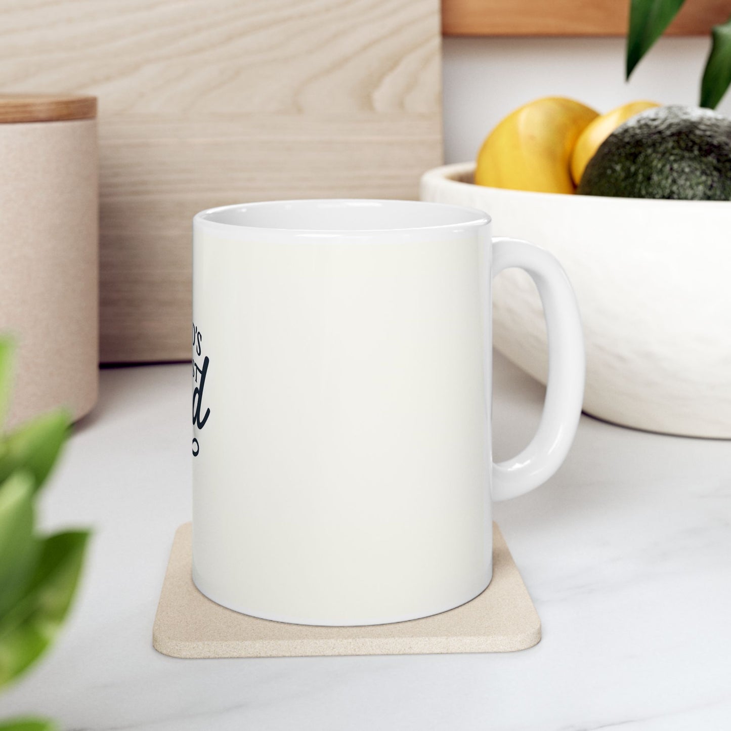 World's Best Dad Ceramic Mug , Perfect Gift for Father's Day, Coffee Lovers, Cute Home Decor, Fun Idea for Dads