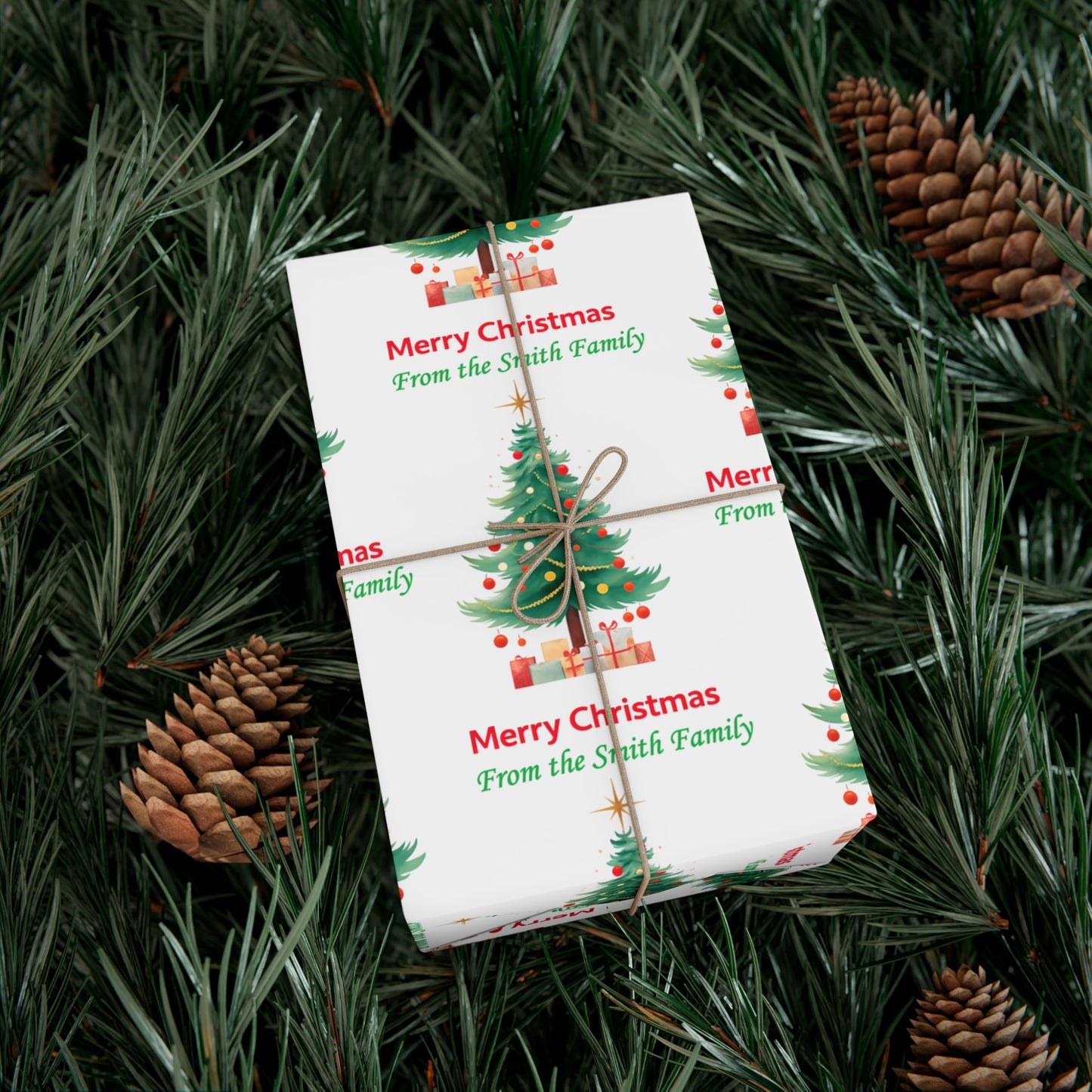 Personalized Merry Christmas Gift Wrap Papers , Festive Wrapping, Holiday Decor,  Christmas Paper, Seasonal Gift Wrap,