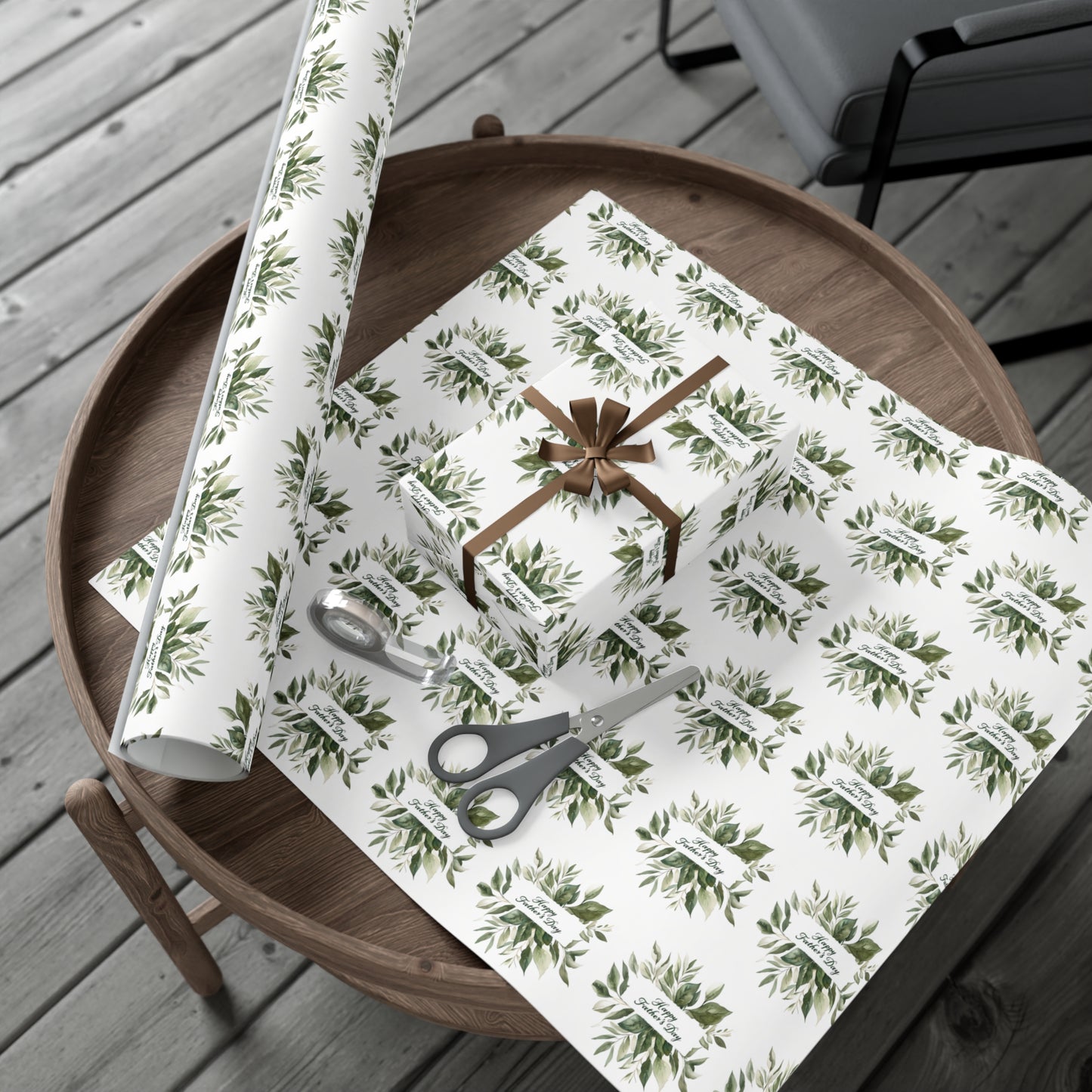 Elegant Botanical Gift Wrap Papers,  Father's Day Wrapping, Perfect for Father's Day, Father's Day Gift Wrapping, Father's Day Wrapping Roll