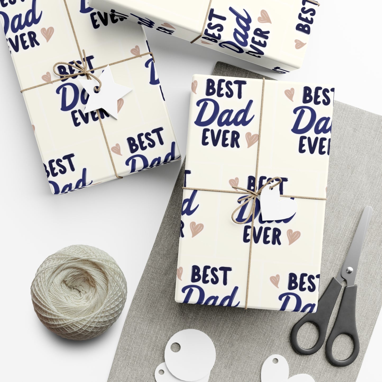 Best Dad Ever Gift Wrap Papers, Father's Day Wrap, Celebratory Gift Packaging, Father's Day Wrapping Paper, Father's Day Gift Wrapping
