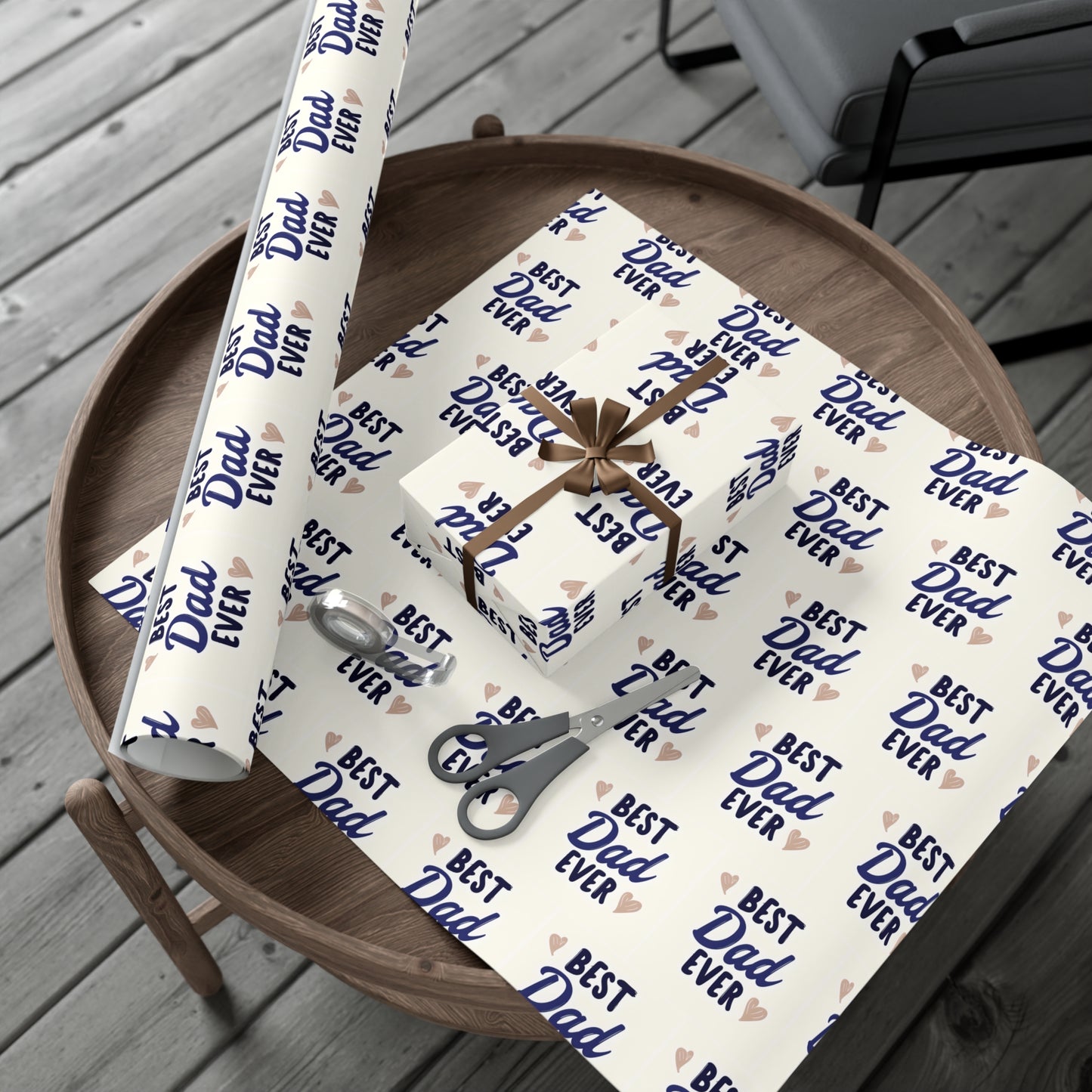 Best Dad Ever Gift Wrap Papers, Father's Day Wrap, Celebratory Gift Packaging, Father's Day Wrapping Paper, Father's Day Gift Wrapping