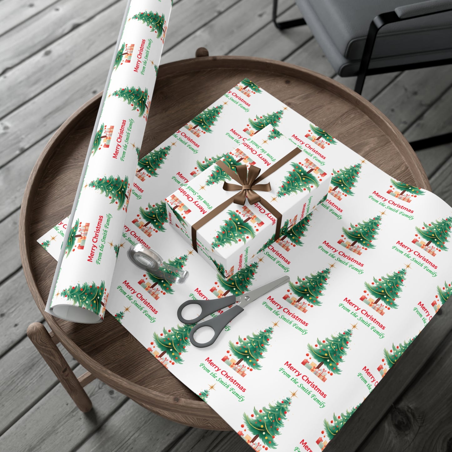 Personalized Merry Christmas Gift Wrap Papers , Festive Wrapping, Holiday Decor,  Christmas Paper, Seasonal Gift Wrap,