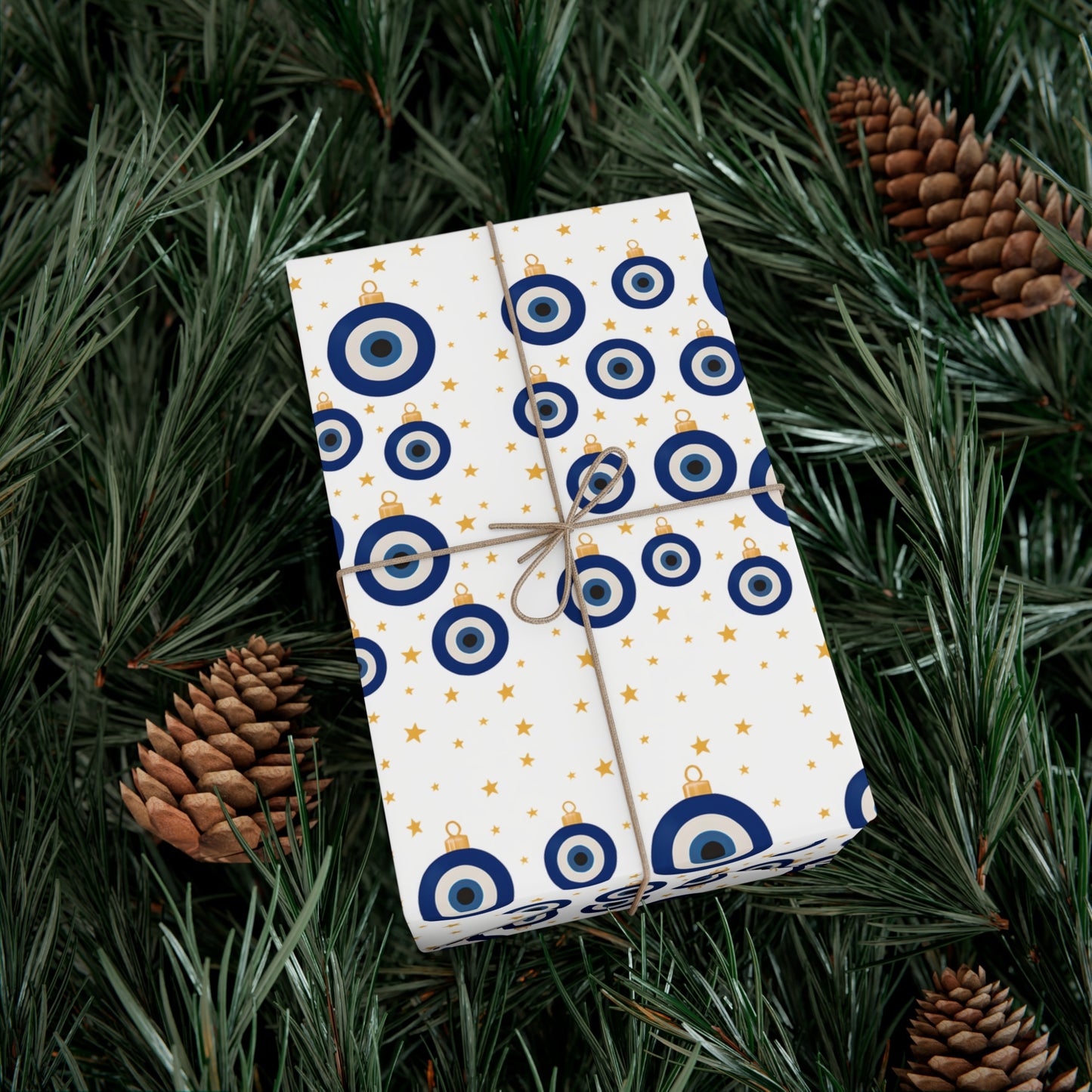 Evil Eye Gift Wrap Papers for Any Occasion, Perfect for Holidays, Birthdays, Parties, Seasonal Gifts, Greek Wrapping, Marytika