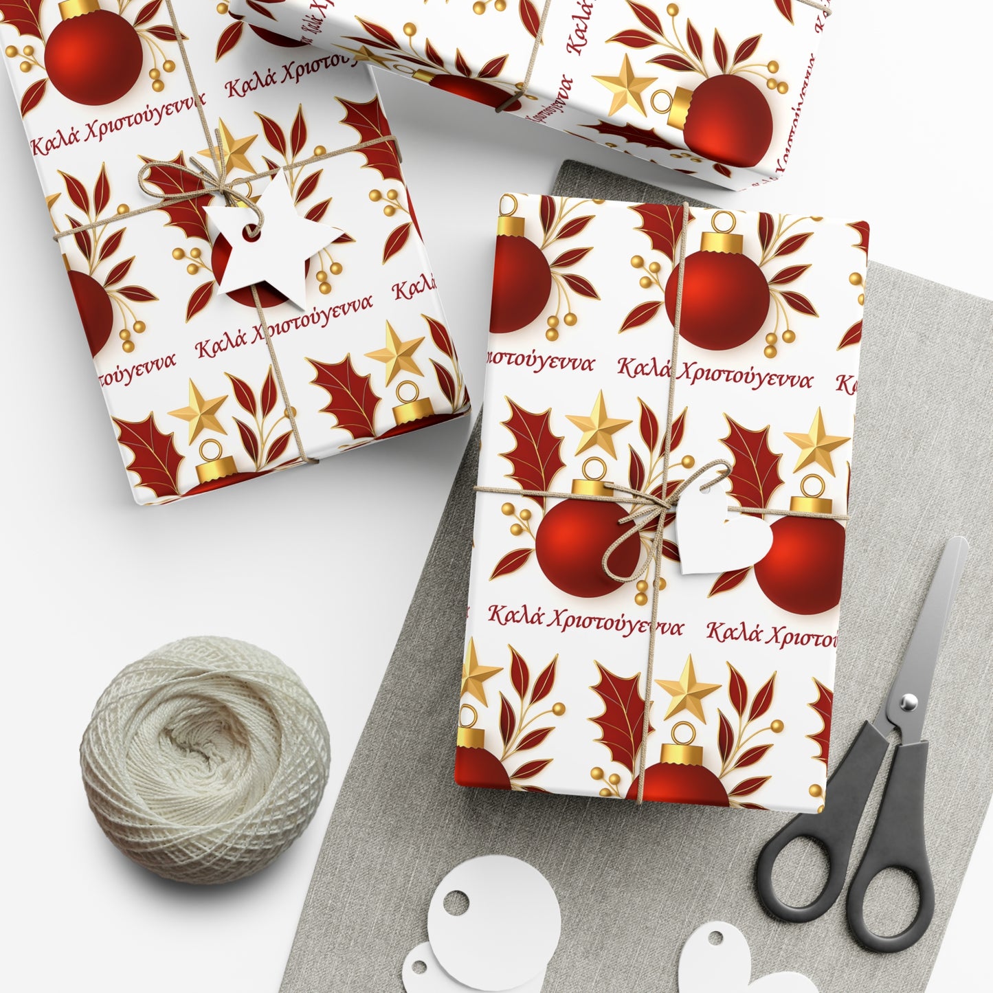Greek Καλά Χριστούγεννα Christmas Gift Wrap Paper,Festive Gift Wrap Papers, Holiday Wrapping, Christmas Decor, Gift Wrap, Seasonal Celebrations, Wrapping Paper
