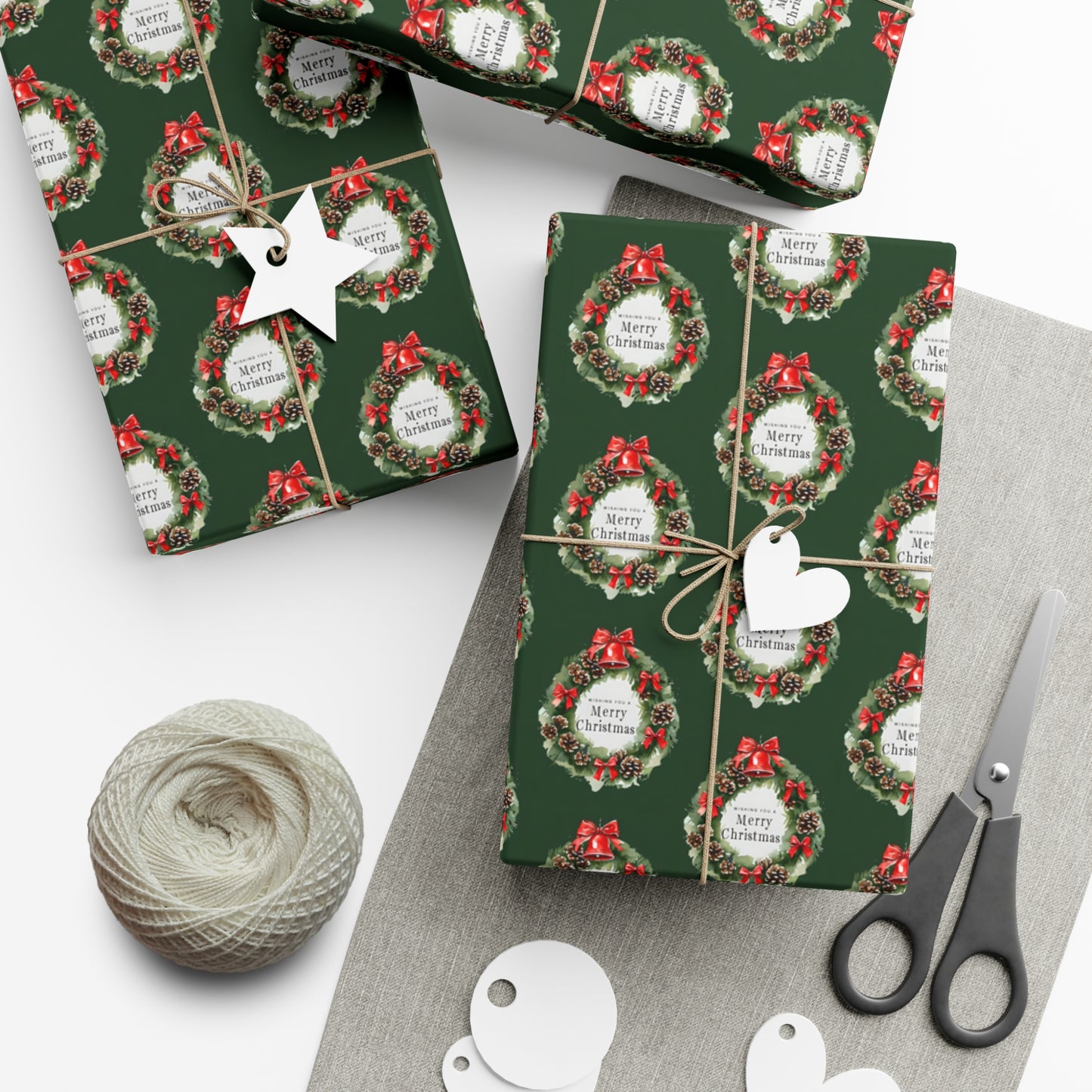 Holiday Gift Wrap Papers | Festive Wrapping Paper for Christmas, Gift Wrap, Seasonal Party Supplies, Merry