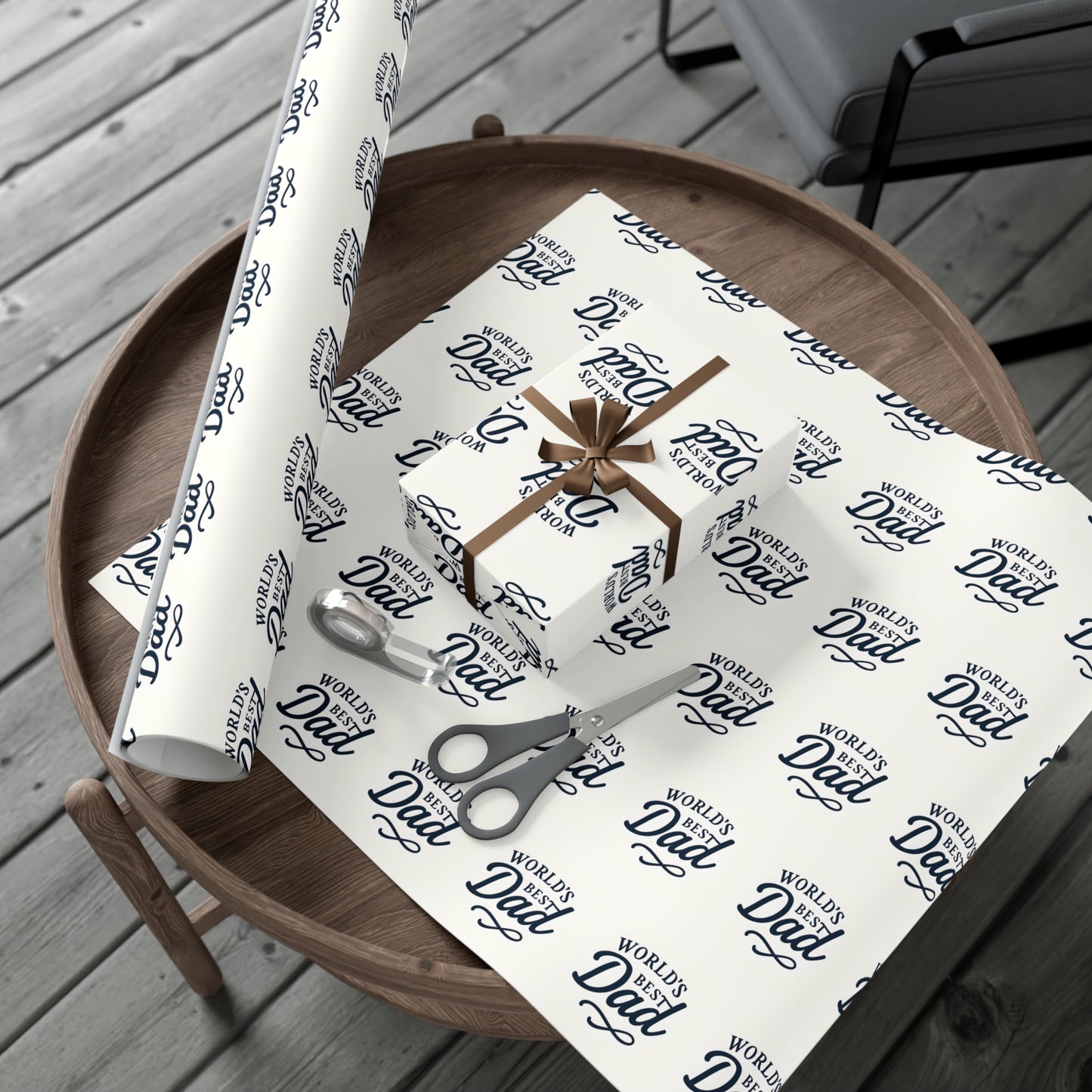 World's Best Dad Gift Wrap Papers, Father's Day Wrap, Celebratory Gift Packaging, Father's Day Wrapping Paper, Father's Day Gift Wrapping