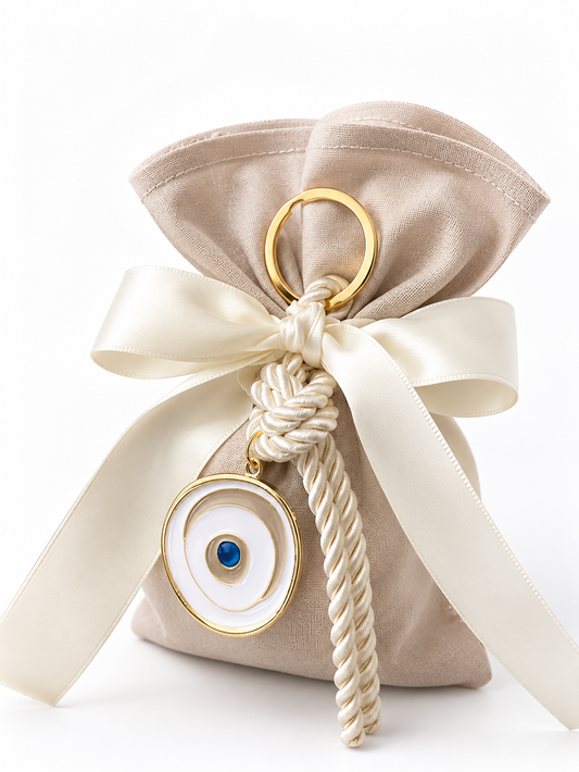 Eye Mati  Keyring Favors ,Christening Bomboniere, Christening Favors