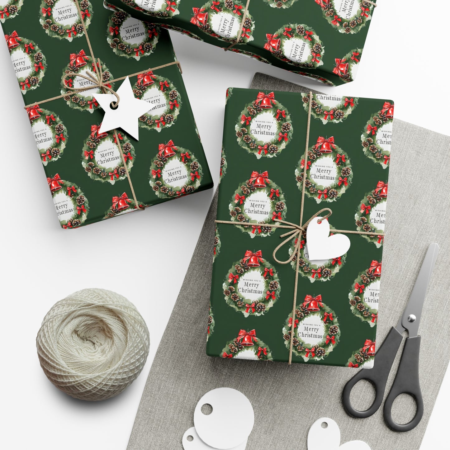 Holiday Gift Wrap Papers | Festive Wrapping Paper for Christmas, Gift Wrap, Seasonal Party Supplies, Merry