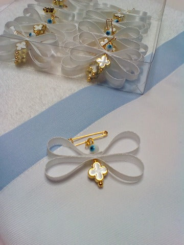5x Witness Pins , Orthodox Baptism, Greek Christening, Martirika, Martyrika, Pin Mati,Witness Bracelet , Evil Eye, Greek Martyrika