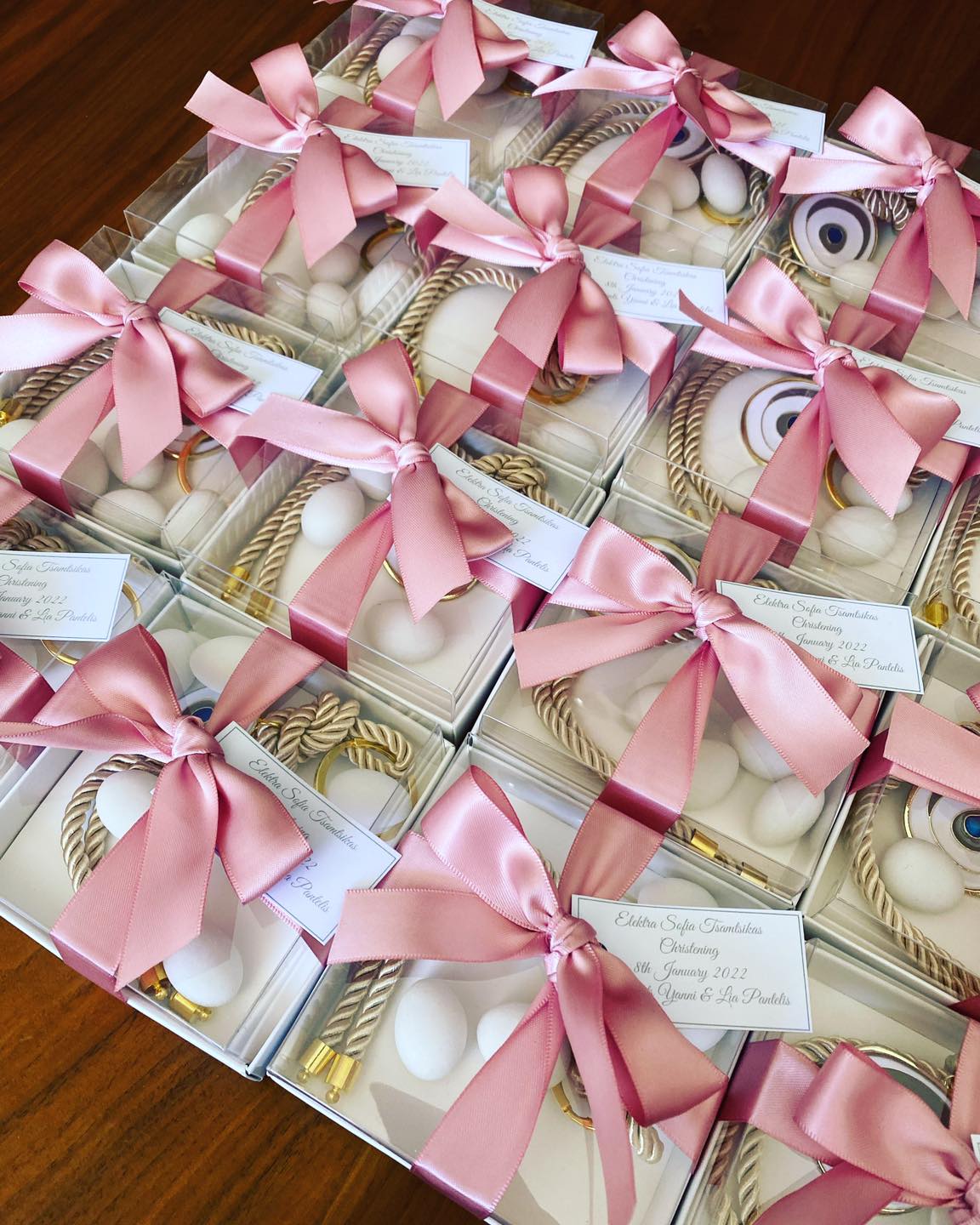 Girl Favors ,Greek Baptism, Christening Bomboniere, Greek Martyrika, Greek Bombonieres ,Mati ,Evil eye ,Girl Christening, Martyrika