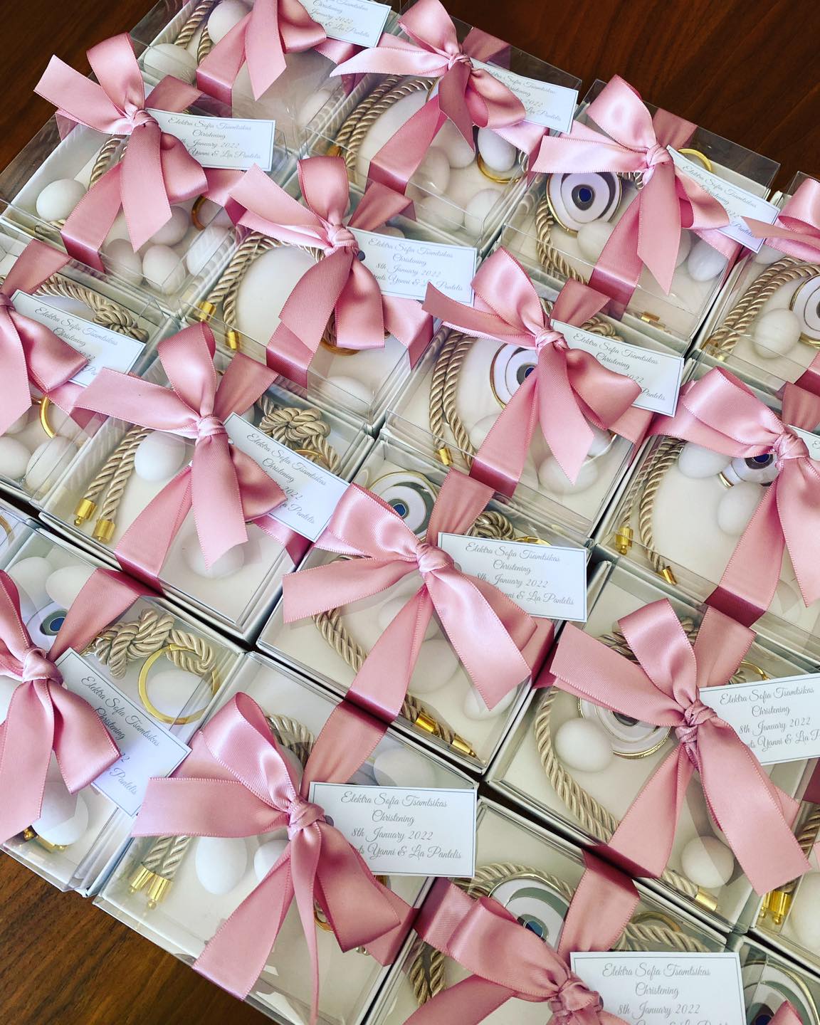 Girl Favors ,Greek Baptism, Christening Bomboniere, Greek Martyrika, Greek Bombonieres ,Mati ,Evil eye ,Girl Christening, Martyrika