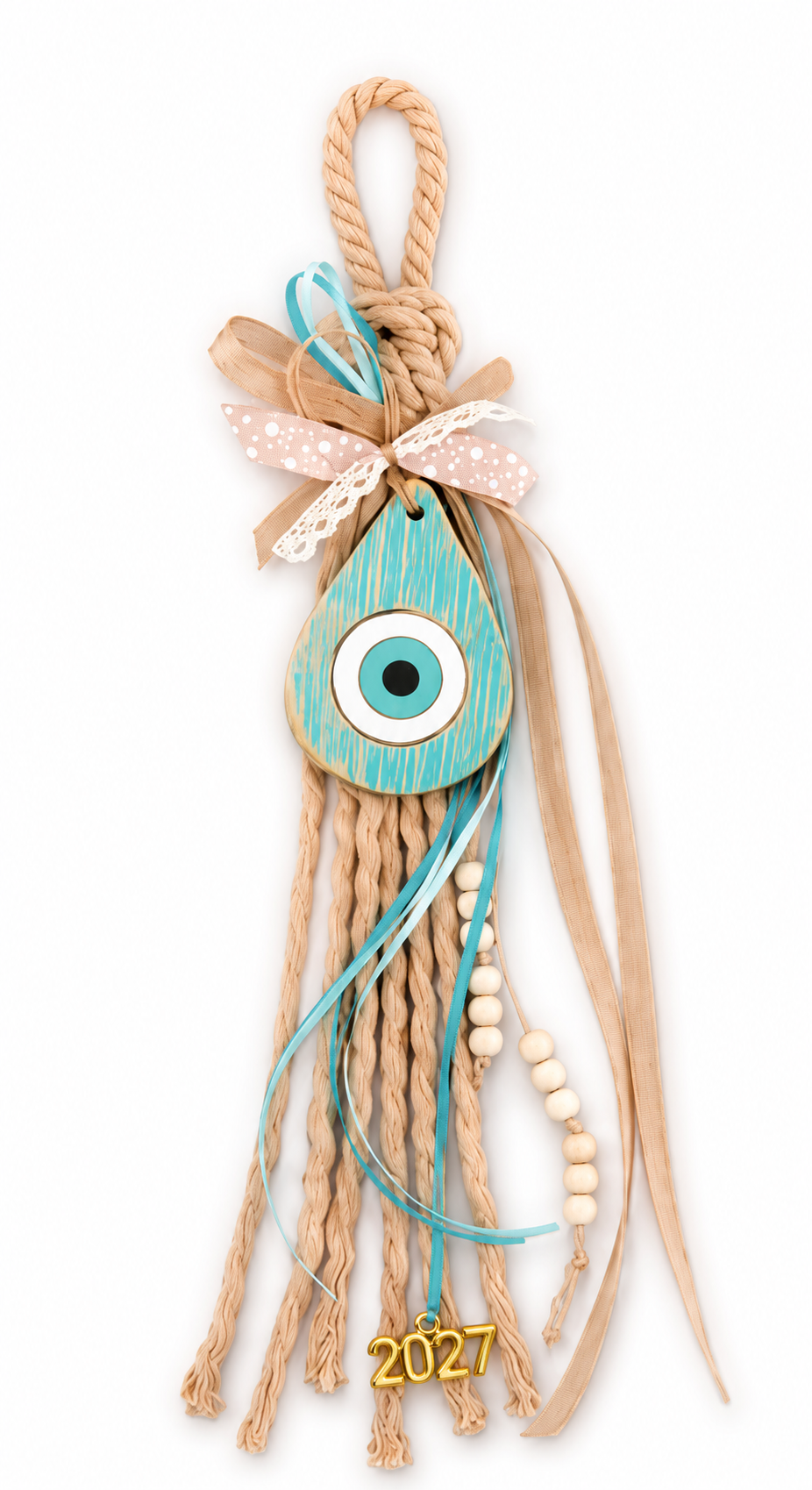 Hanging Eye (Mati) Gouri New Year 2027 -Good Luck Home Ornament