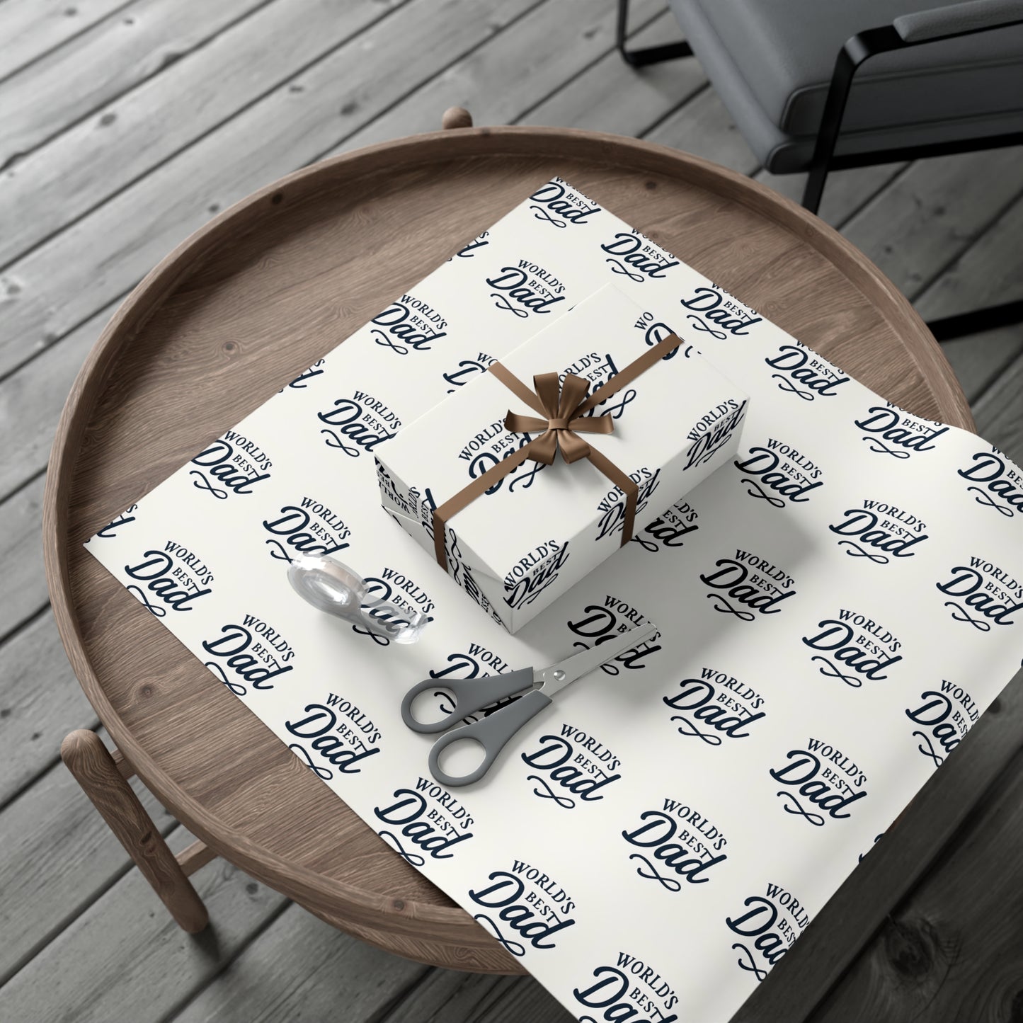 World's Best Dad Gift Wrap Papers, Father's Day Wrap, Celebratory Gift Packaging, Father's Day Wrapping Paper, Father's Day Gift Wrapping