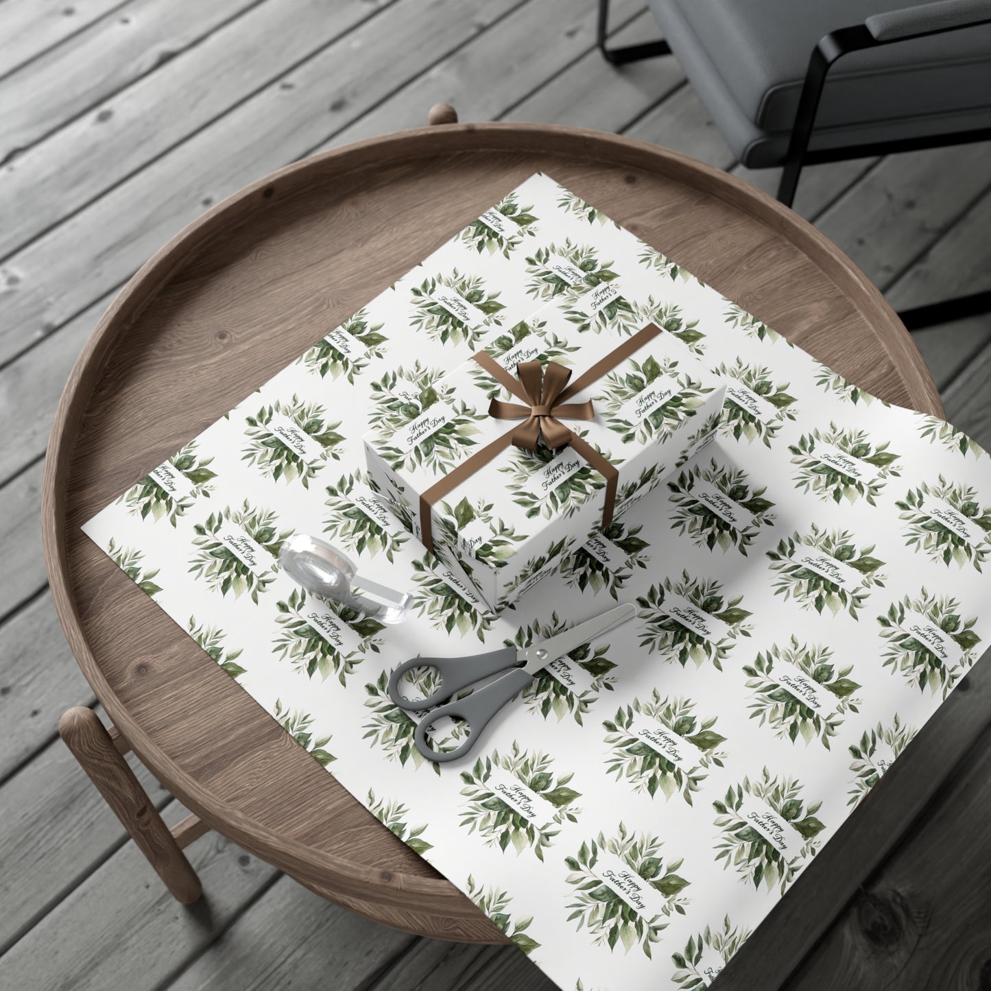 Elegant Botanical Gift Wrap Papers,  Father's Day Wrapping, Perfect for Father's Day, Father's Day Gift Wrapping, Father's Day Wrapping Roll