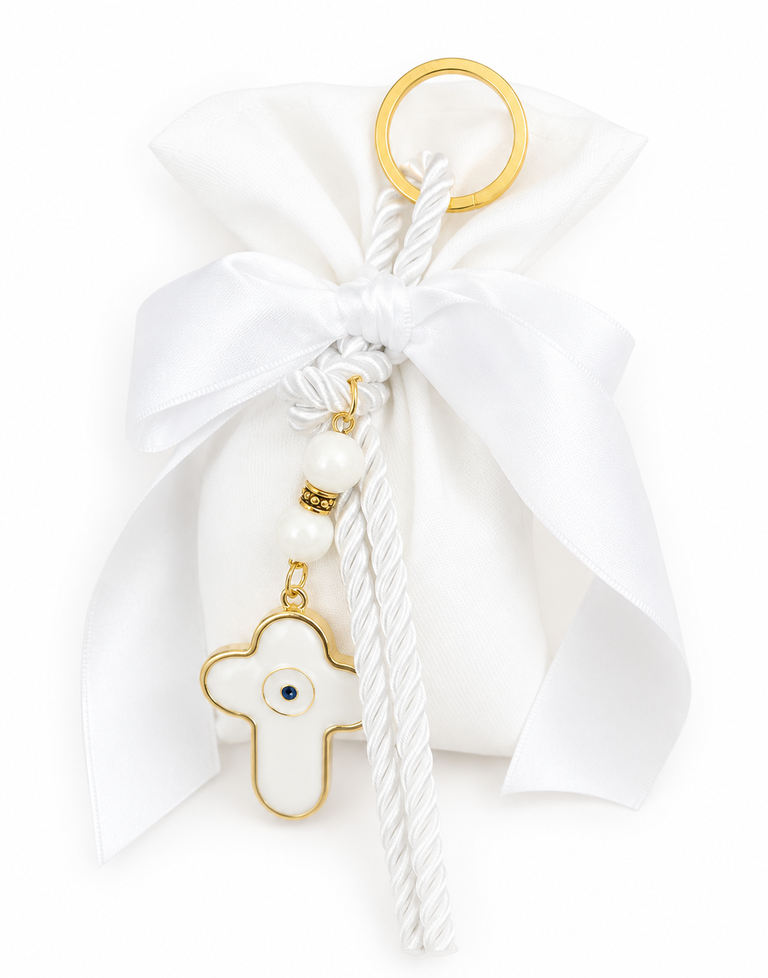 Cross & Eye Keyring Bomboniere / Event Favor