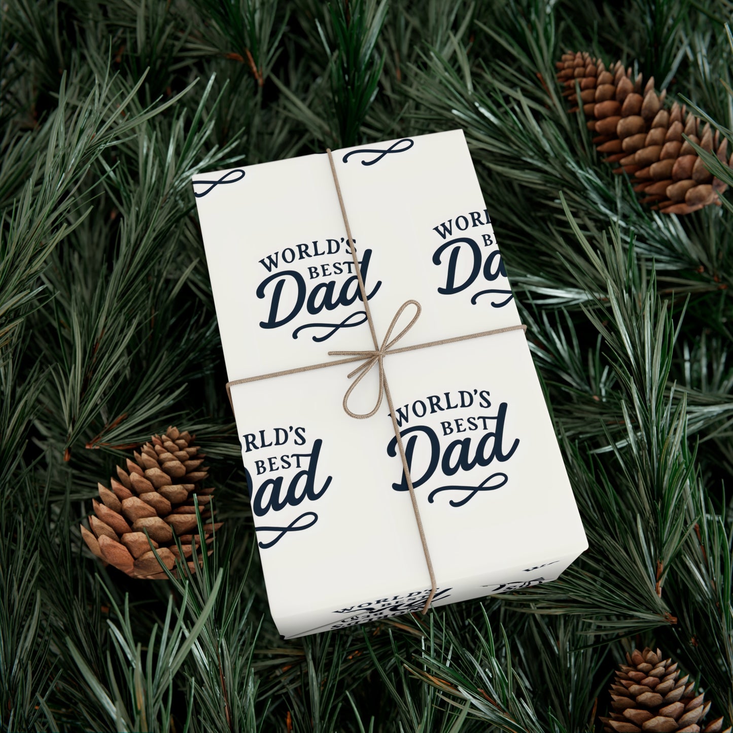 World's Best Dad Gift Wrap Papers, Father's Day Wrap, Celebratory Gift Packaging, Father's Day Wrapping Paper, Father's Day Gift Wrapping