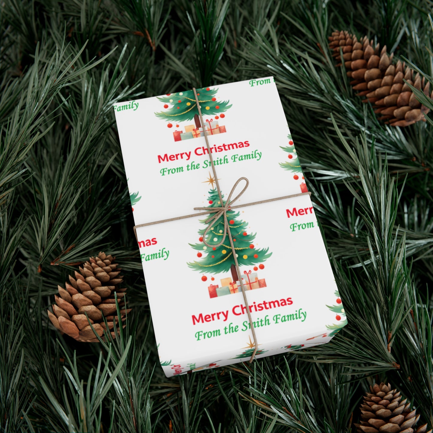 Personalized Merry Christmas Gift Wrap Papers , Festive Wrapping, Holiday Decor,  Christmas Paper, Seasonal Gift Wrap,