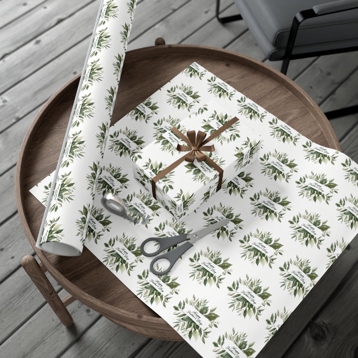 Elegant Botanical Gift Wrap Papers,  Father's Day Wrapping, Perfect for Father's Day, Father's Day Gift Wrapping, Father's Day Wrapping Roll
