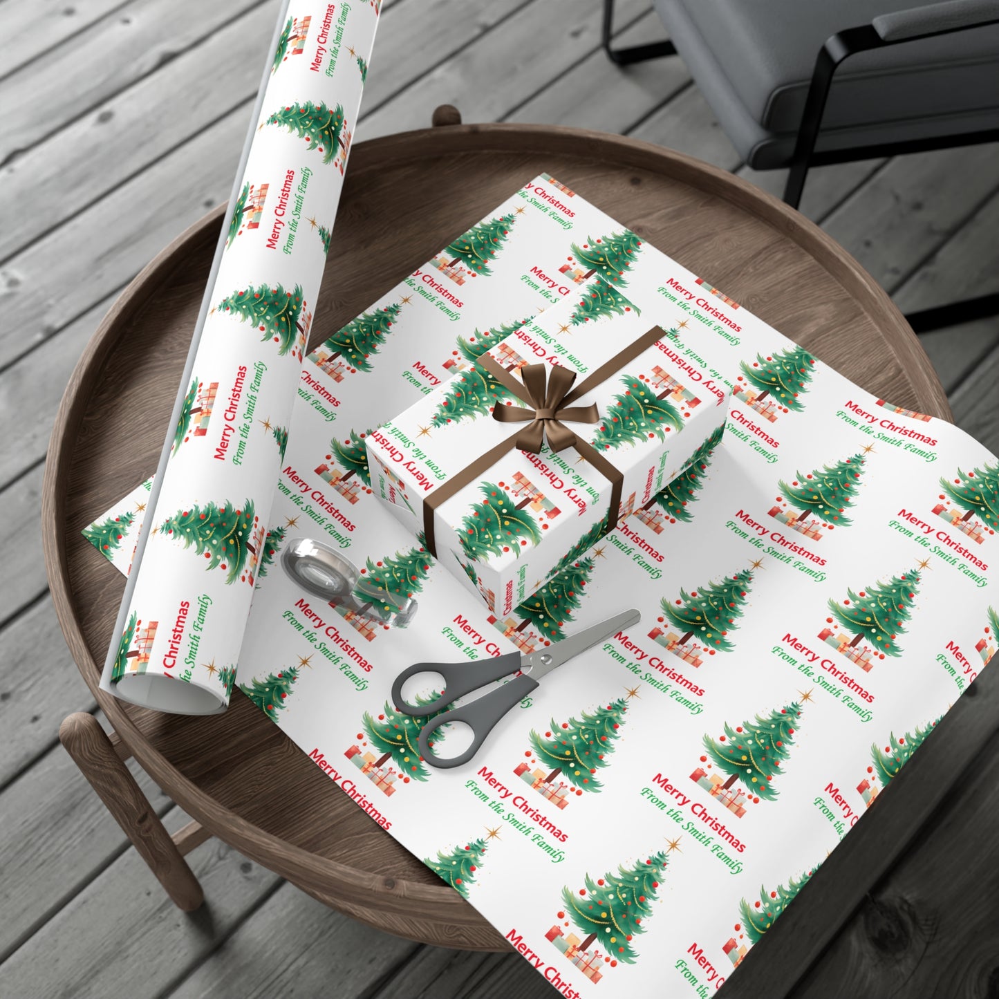 Personalized Merry Christmas Gift Wrap Papers , Festive Wrapping, Holiday Decor,  Christmas Paper, Seasonal Gift Wrap,