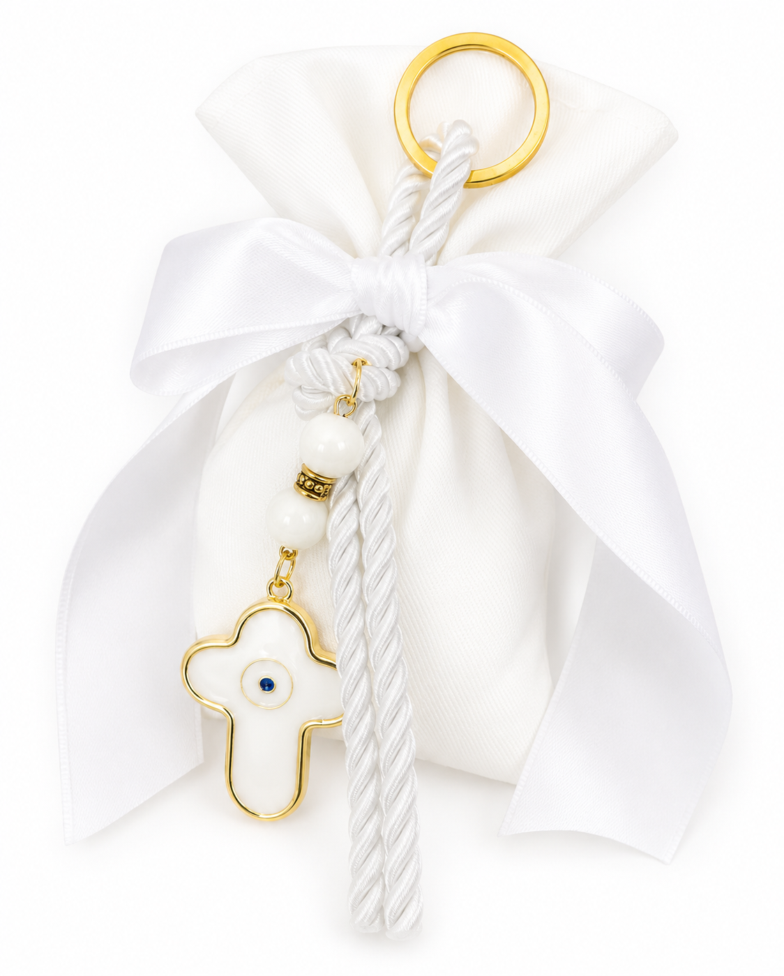 Cross & Eye Keyring Bomboniere / Event Favor