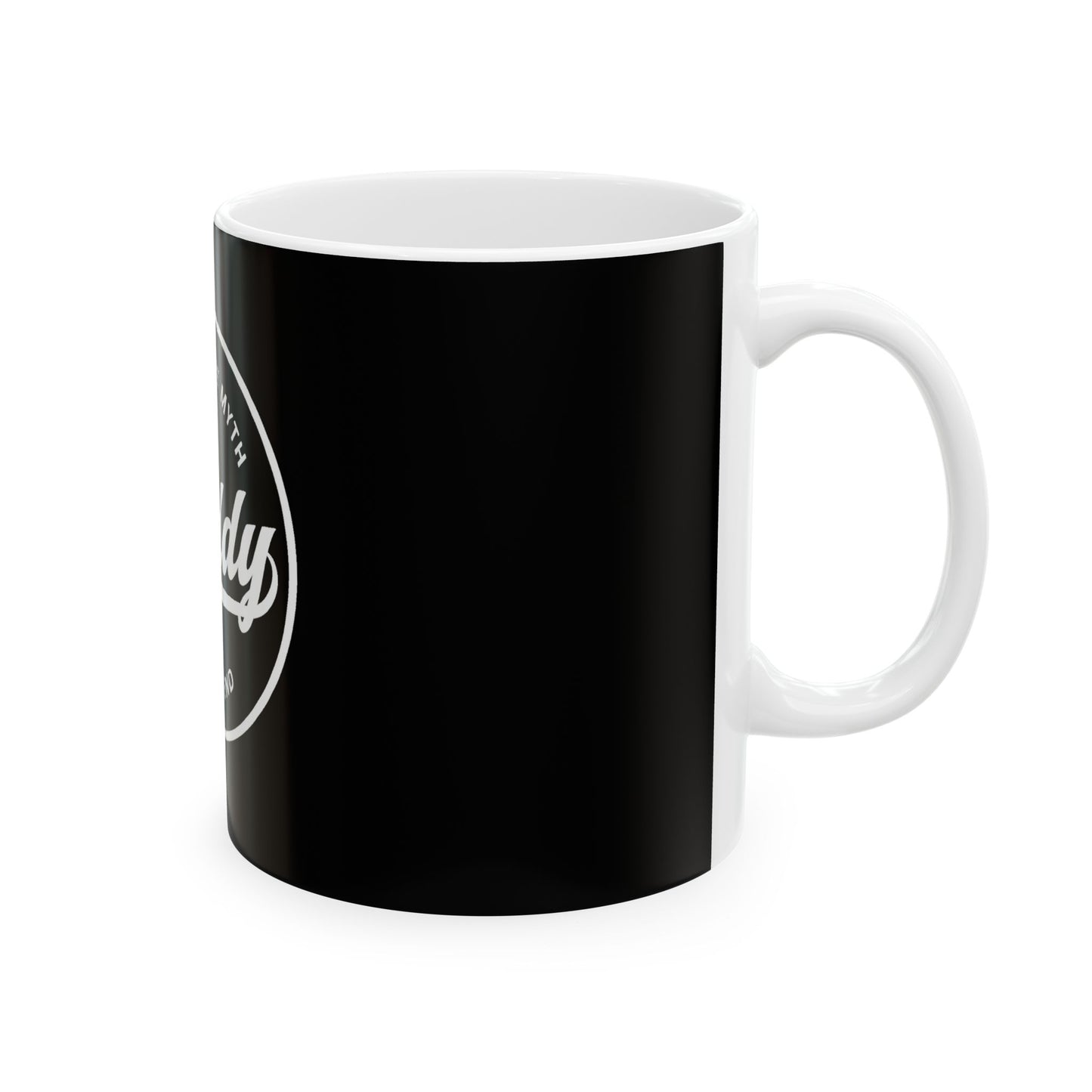 Daddy Mug - The Man The Myth The Legend, Gift for Dad, Funny Coffee Mug, Father's Day, Black Ceramic Cup