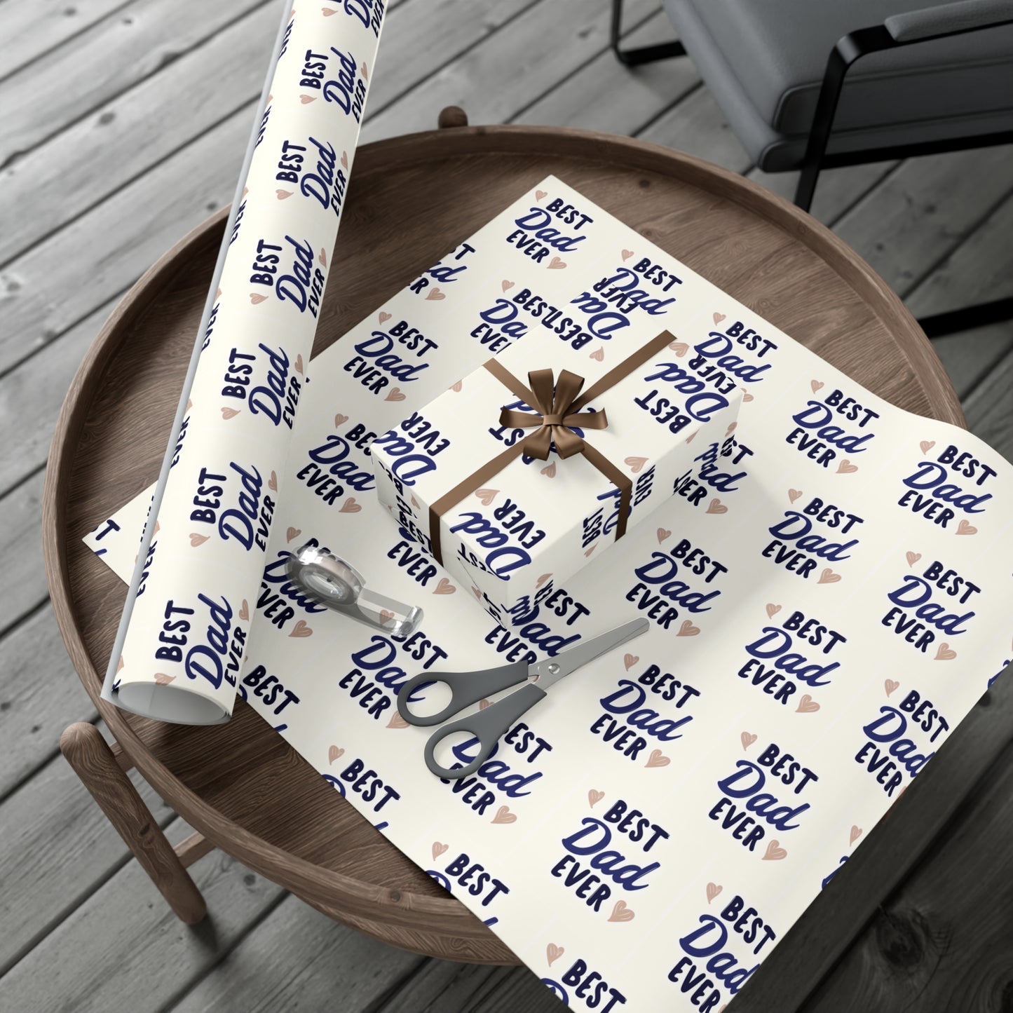 Best Dad Ever Gift Wrap Papers, Father's Day Wrap, Celebratory Gift Packaging, Father's Day Wrapping Paper, Father's Day Gift Wrapping