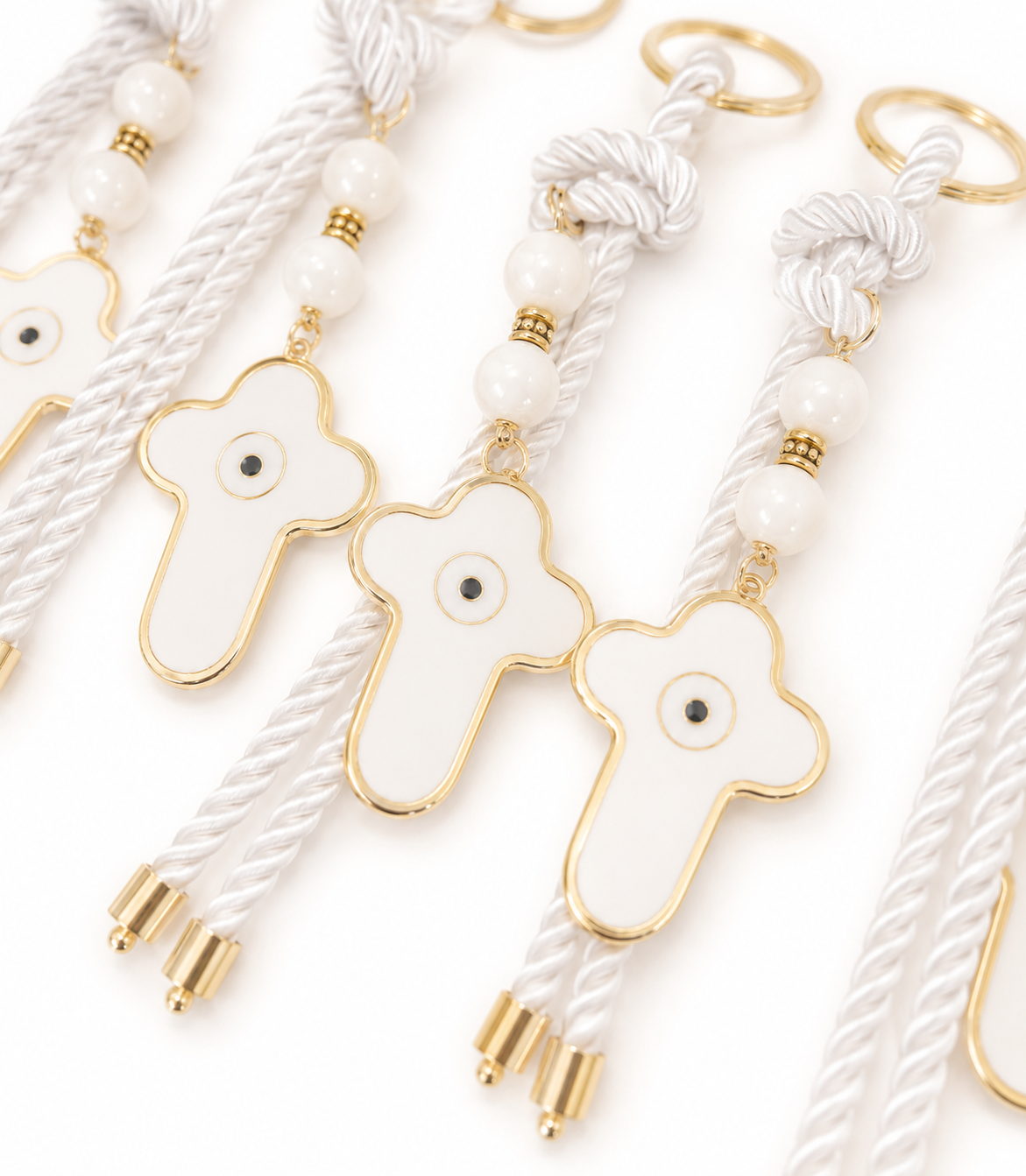 Cross & Eye Keyring Bomboniere / Event Favor