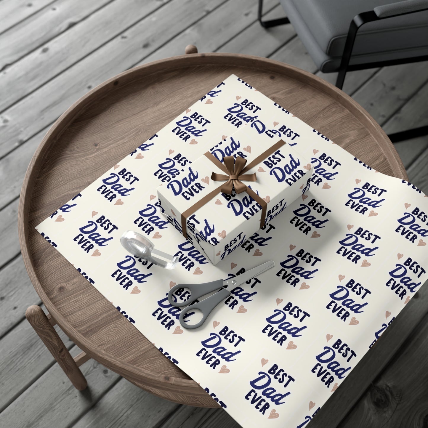 Best Dad Ever Gift Wrap Papers, Father's Day Wrap, Celebratory Gift Packaging, Father's Day Wrapping Paper, Father's Day Gift Wrapping