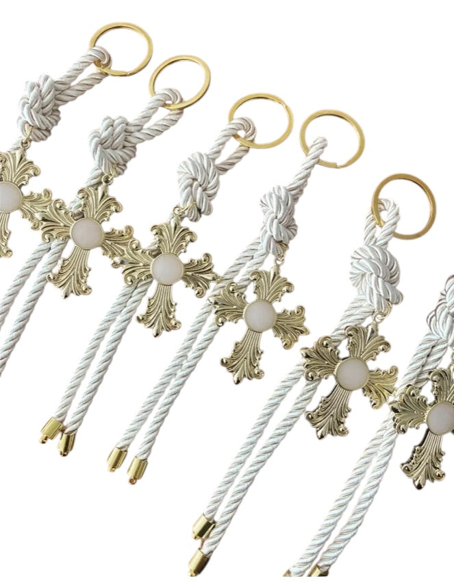 Cross keyrings ,Greek Baptism, Christening Bomboniere,Christening Favors , Greek Christening ,Evil eye ,Martyrika,Wedding Favors, Mati