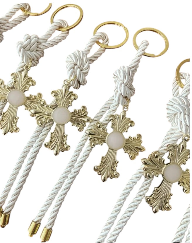 Cross keyrings ,Greek Baptism, Christening Bomboniere,Christening Favors , Greek Christening ,Evil eye ,Martyrika,Wedding Favors, Mati