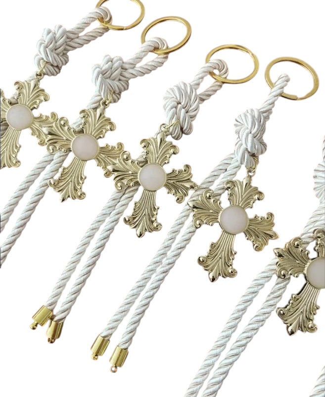 Cross keyrings ,Greek Baptism, Christening Bomboniere,Christening Favors , Greek Christening ,Evil eye ,Martyrika,Wedding Favors, Mati