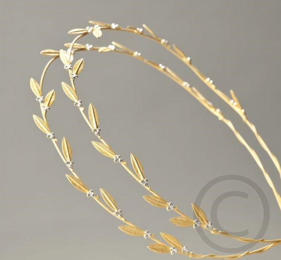 Greek Wedding Stefana , Wedding crowns , Greek Crowns , Stefania , Olive crowns ,  Orthodox Wedding , bridal crowns, gold leaf, Olive branch, Olive branch wedding, olive branch wedding crowns, stefana