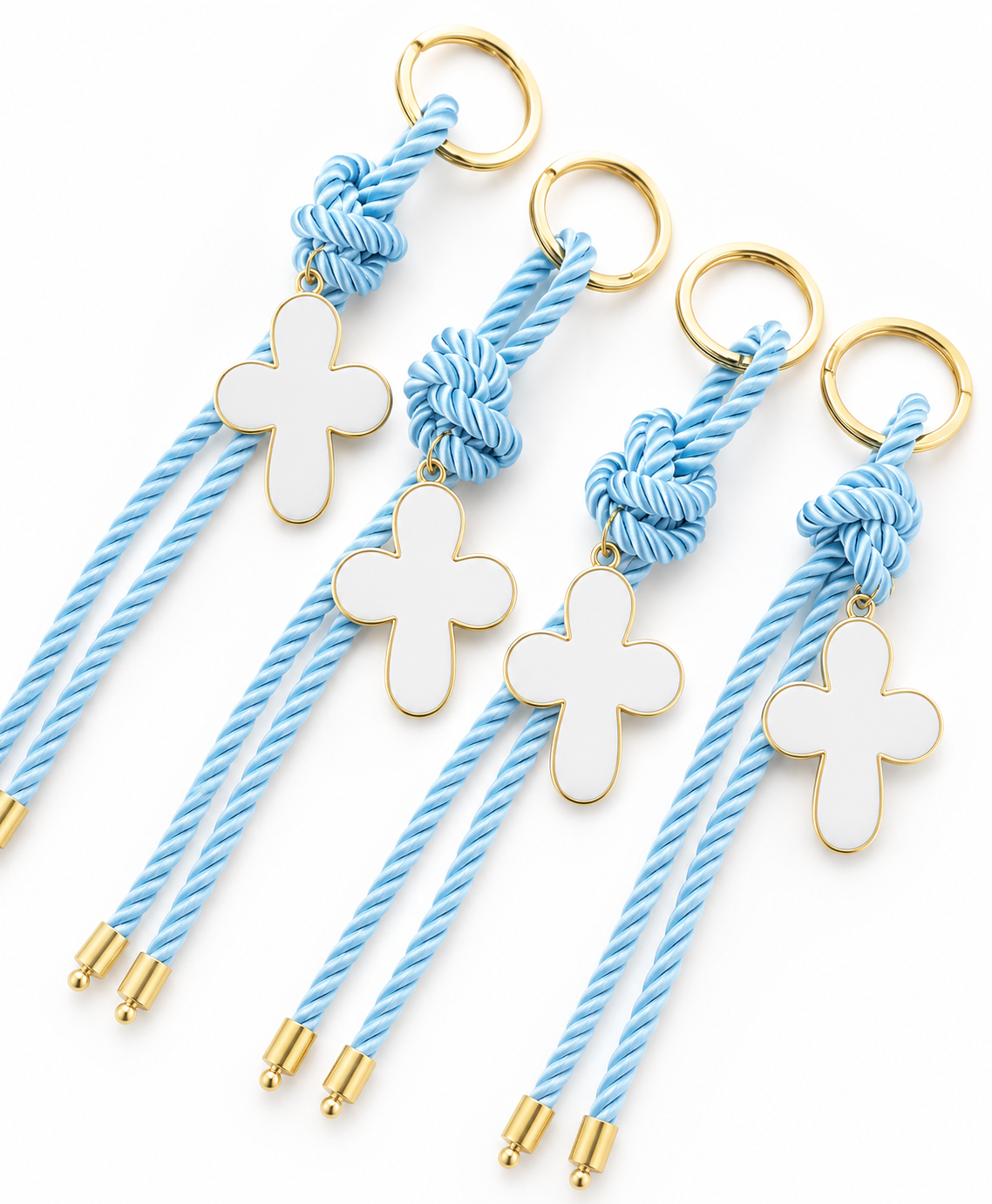 Gold Cross Keyring for Bomboniere / Event Favor