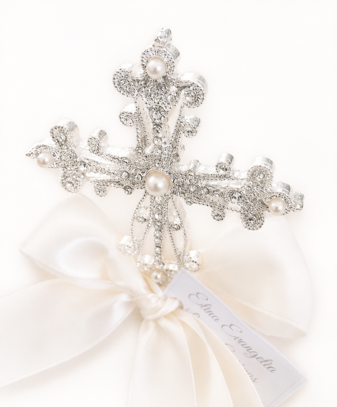 Pewter Stand Cross Bomboniere / Event Favour