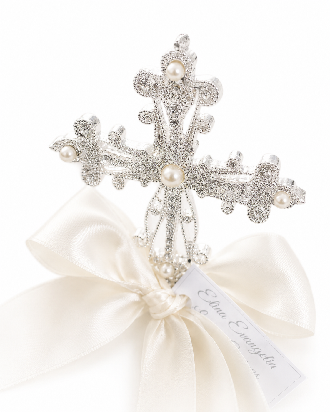 Pewter Stand Cross Bomboniere / Event Favour
