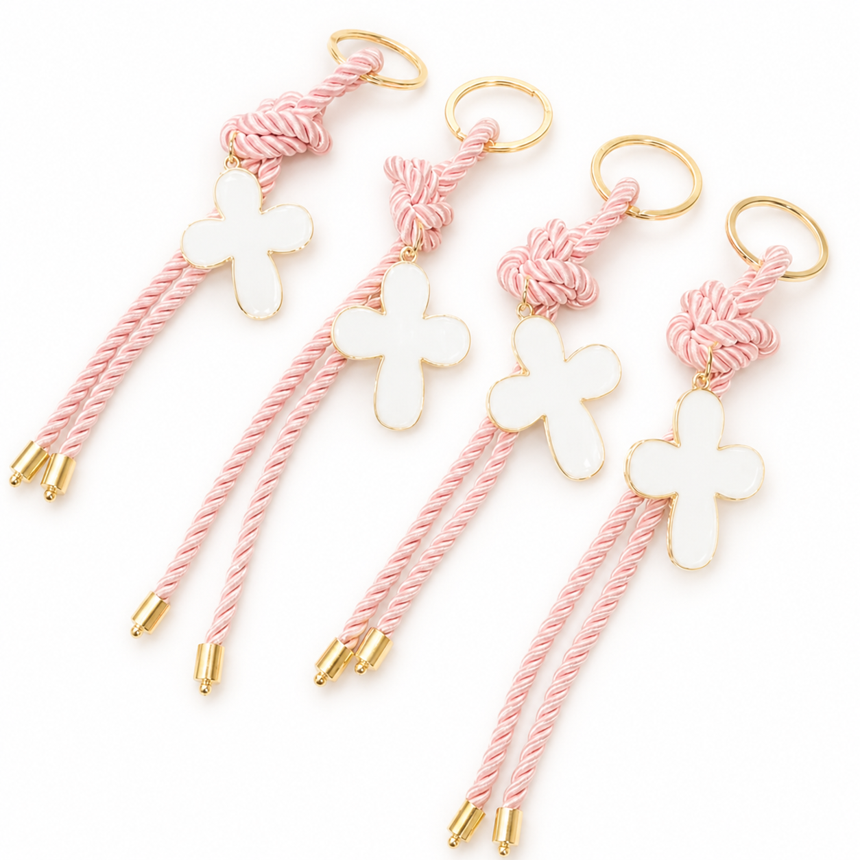 Gold Cross Bomboniere / Event Favour Keyring