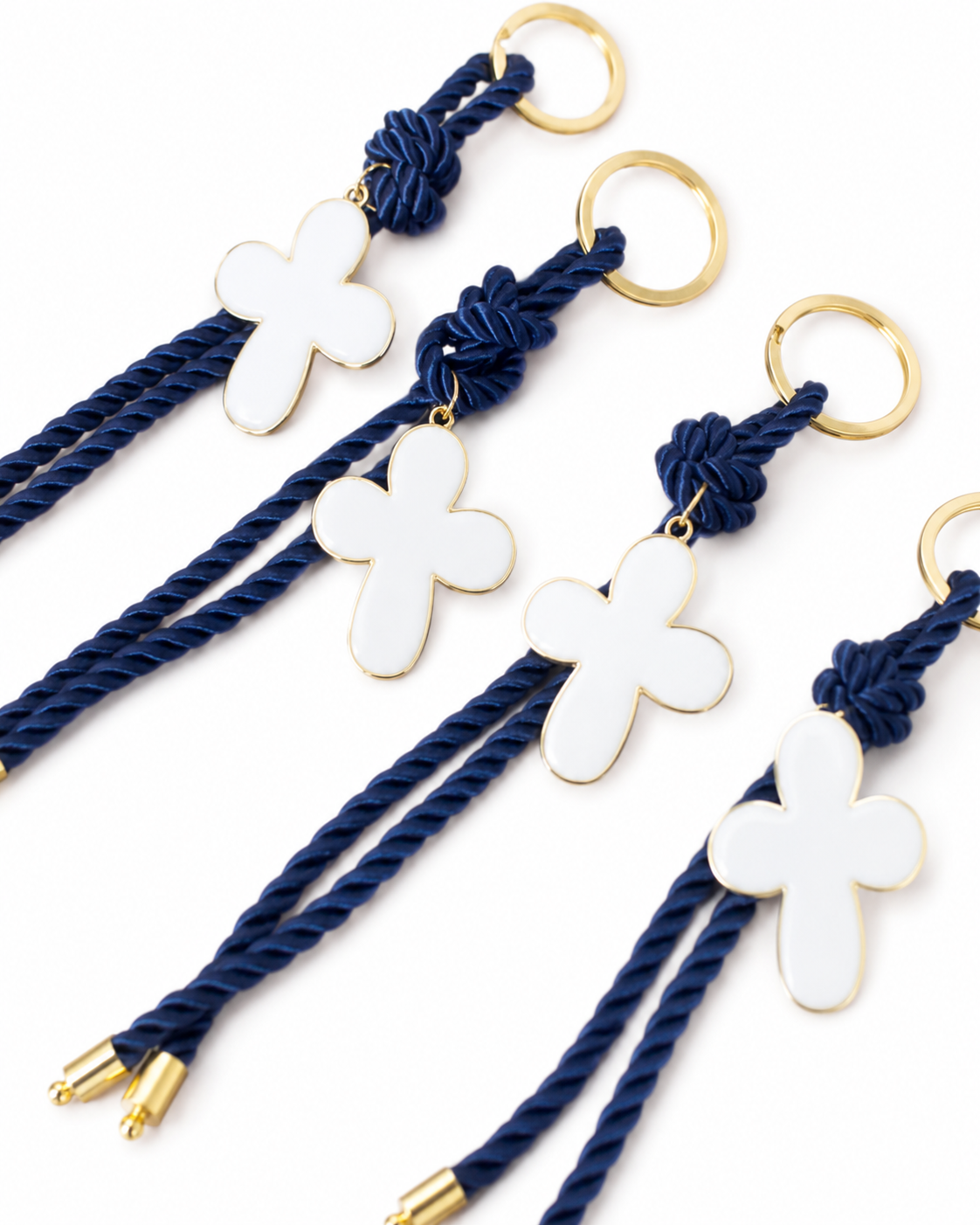 White Cross Keyring for Bomboniere / Event Favor