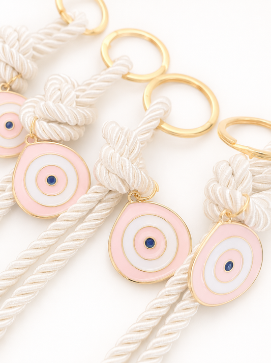Pink Eye (Mati) Keyring  for Bomboniere / Event Favour