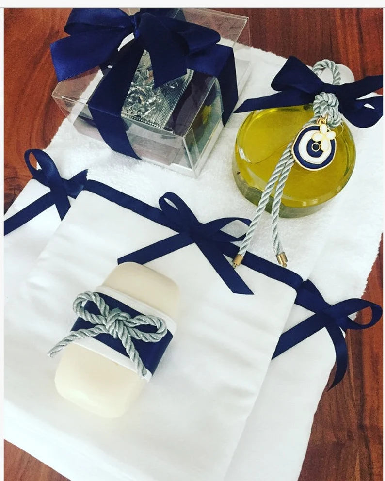 Orthodox Baptism Set , Greek Baptism, Baptism Box, Personalised Towels , Greek Christening ,Christening Towels, Ladoset, Boy Christening