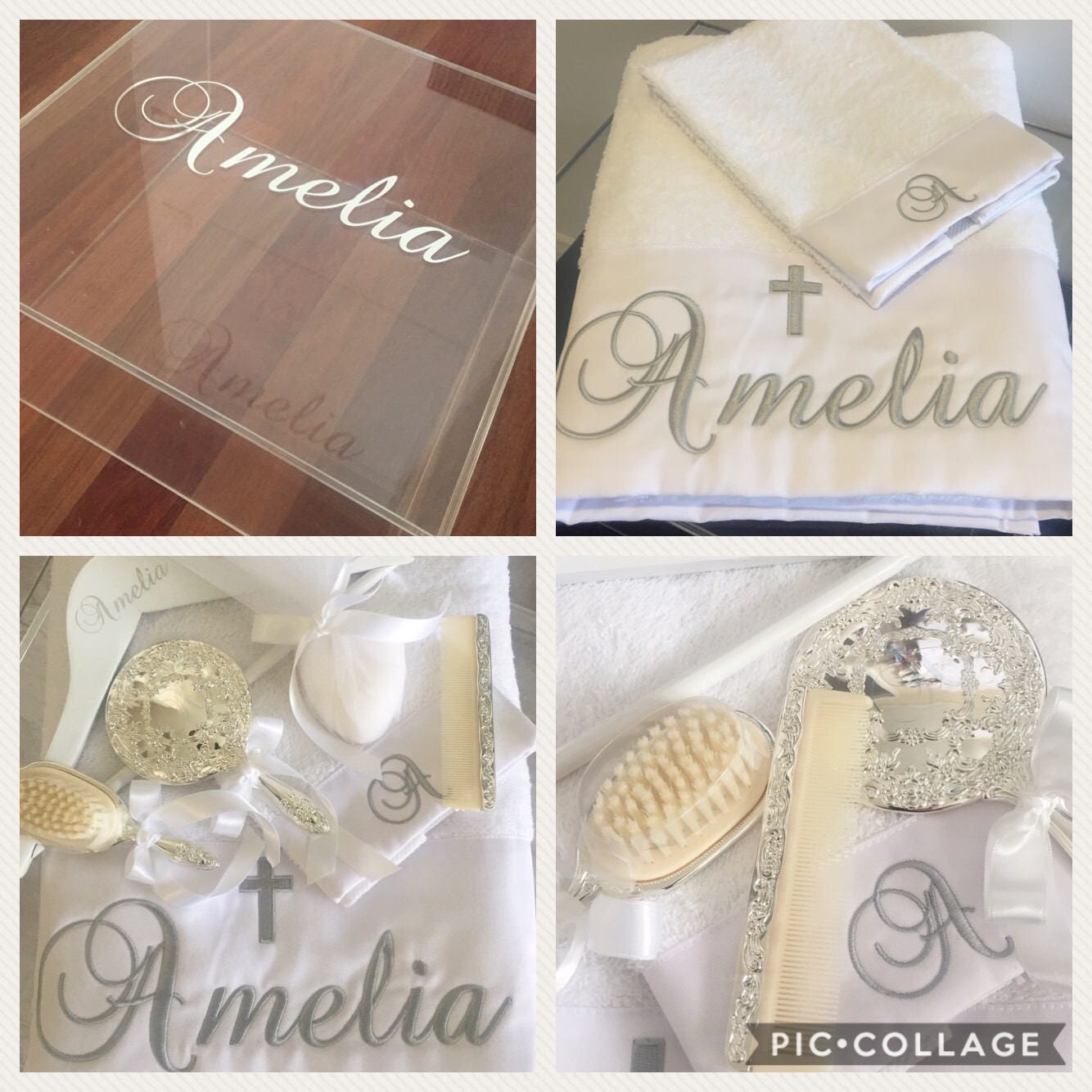 Orthodox Baptism Set , Greek Baptism, Baptism Box, Personalised Towels , Greek Christening ,Christening Towels, Ladoset, Boy Christening