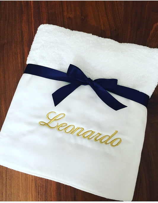 Personalised Bath Towel Orthodox Baptism Set , Greek Baptism, Personalised Towels , Greek Christening ,Christening Towels, Ladoset,