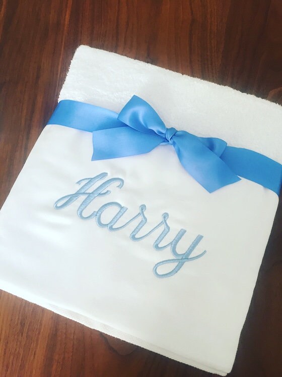 2x Piece Personalised Bath Towel & Hand Towel Orthodox Baptism Set , Personalised Towels , Greek Christening ,Christening Towels, Ladoset,
